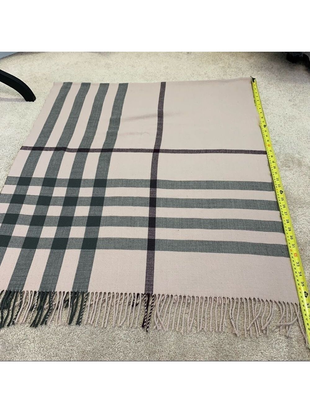 INDIGO pastel dusty rose pink burgundy gray fall winter warm soft blanket scarf - Picture 8 of 11